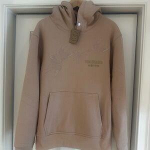 River Island Beige Hoodie with Japanese Embroidered Design